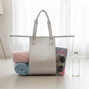 Paris Hilton Silver and Clear Tote Bag